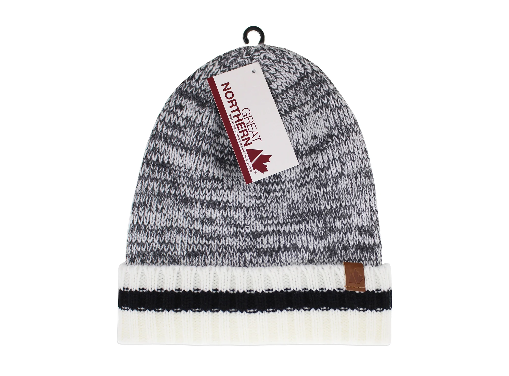 GREAT NORTHERN – Tuque pour hommes gris/noir