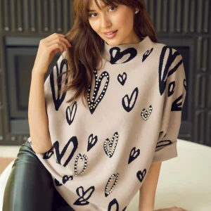 Le pull motif de coeurs Frank Lyman | 253721