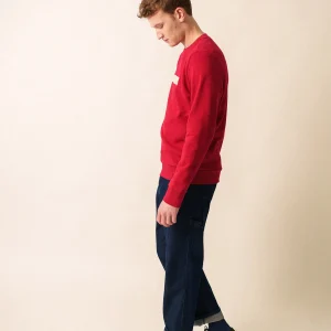 Sweatshirt Solal - avec broderie, en molleton de coton (PERSAN/ECRU)