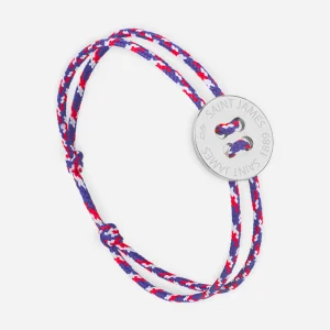 Bracelet lien Bouton - SAINT JAMES x Le Vent à la française (ARGENT/TRICOLORE)