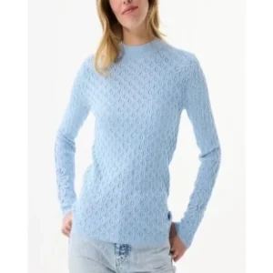 Le chandail en tricot bleu pâle Leo Ugo| AW169
