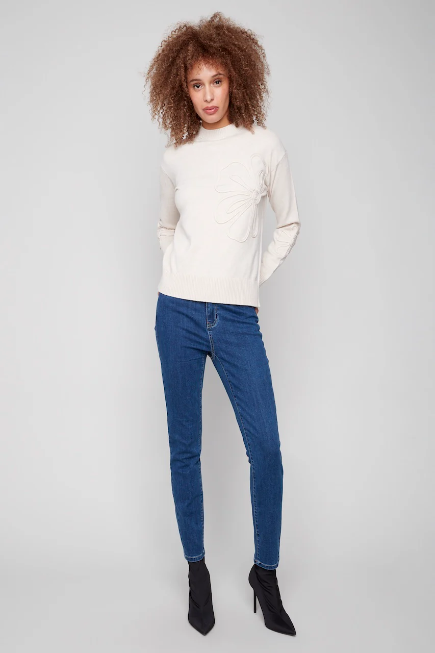 Le pull détail soutache Charlie B. | C2857-974A