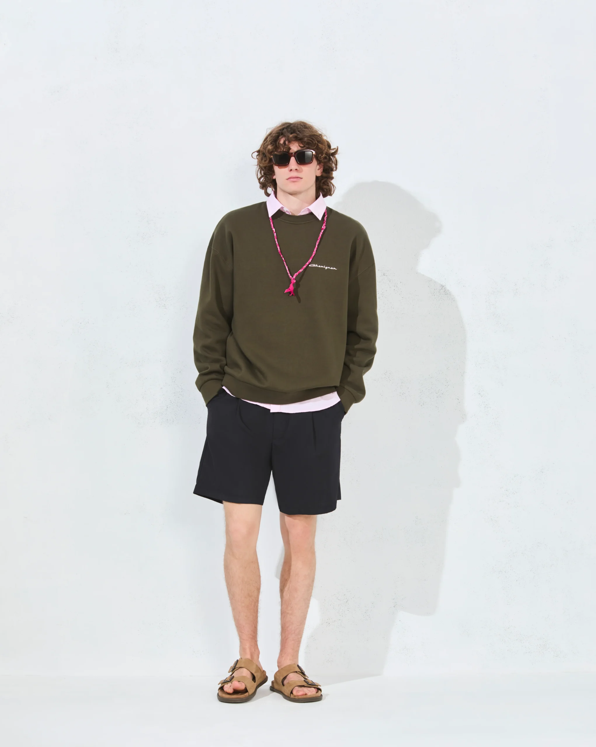 CITY EMBROIDERED SWEATSHIRT KAKI SWEATSHIRT