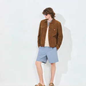 BLOUSON CUIR CONQUEST MARRON