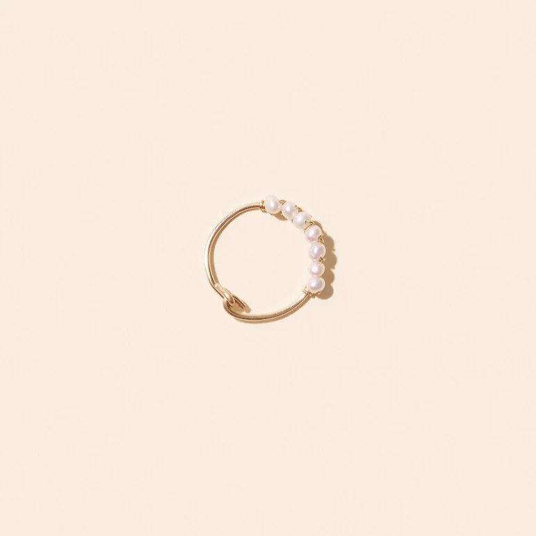 LA BAGUE FINE TISSÉE NACRES