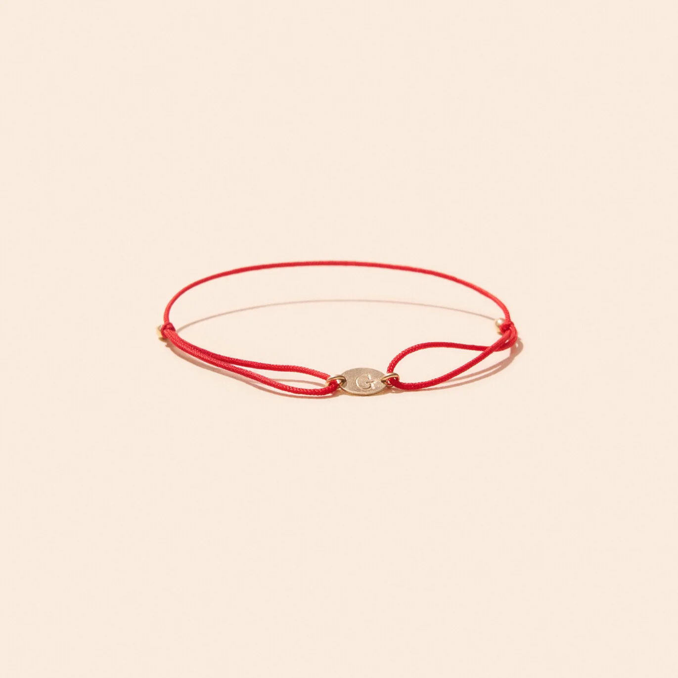 LE BRACELET CORDON LETTRE GOLDFILLED
