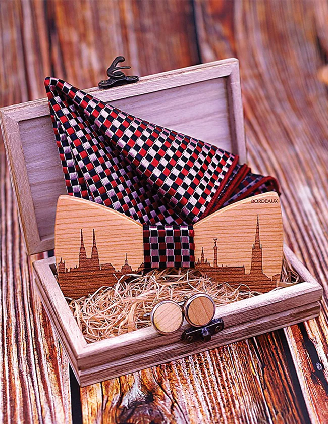 Coffret Nœud Papillon Bordeaux
