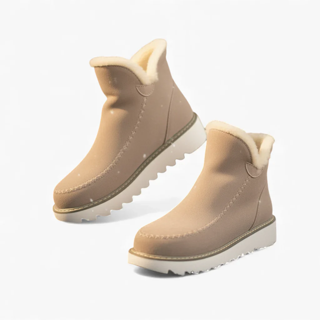 NORDÉA™ – Bottines Suede Femme Antidérapantes – Confort & Style Inégalés !