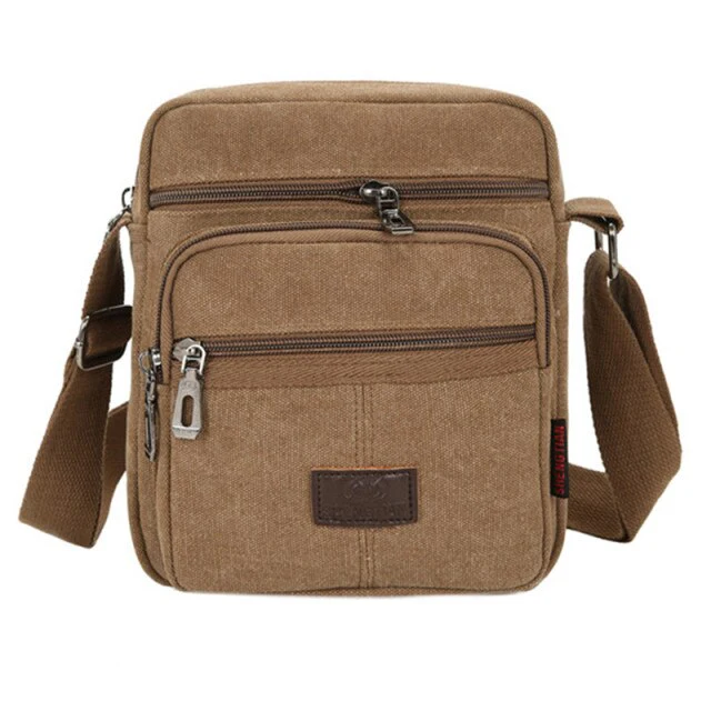 Sac Bandoulière en Toile Vintage pour Homme